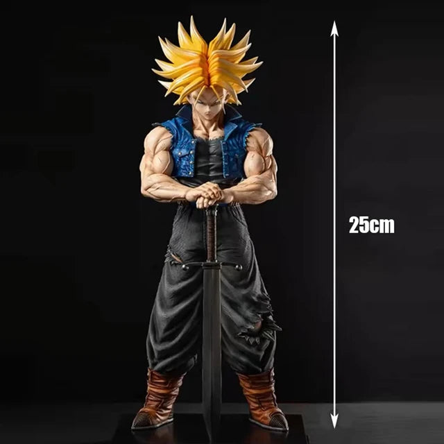 Dragon Ball Z 25cm Trunks PVC Figure – Future Trunks Action Statue Collectible Anime Toy for Kids & Display