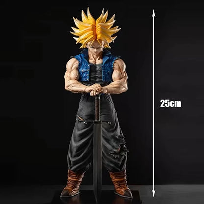 Dragon Ball Z 25cm Trunks PVC Figure – Future Trunks Action Statue Collectible Anime Toy for Kids & Display