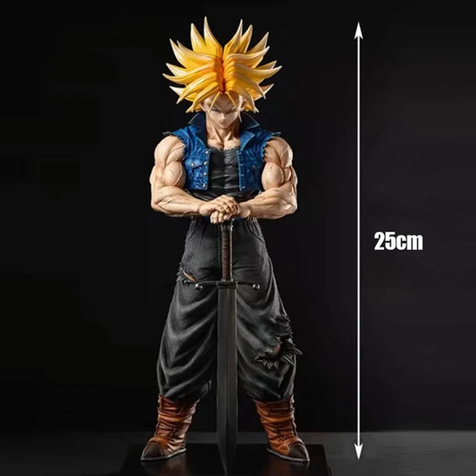 Dragon Ball Z 25cm Trunks PVC Figure – Future Trunks Action Statue Collectible Anime Toy for Kids & Display