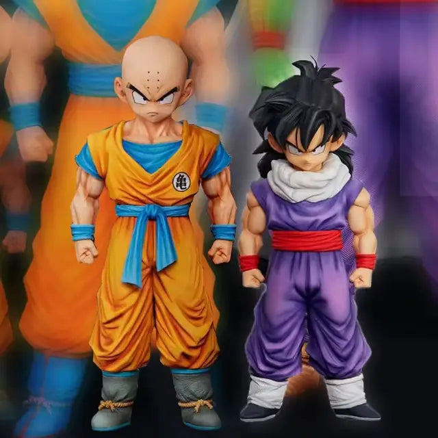 Dragon Ball 28cm PVC Action Figures – Krillin, Son Gohan & Trunks Collectible Toy Set for Kids & Desktop Decor